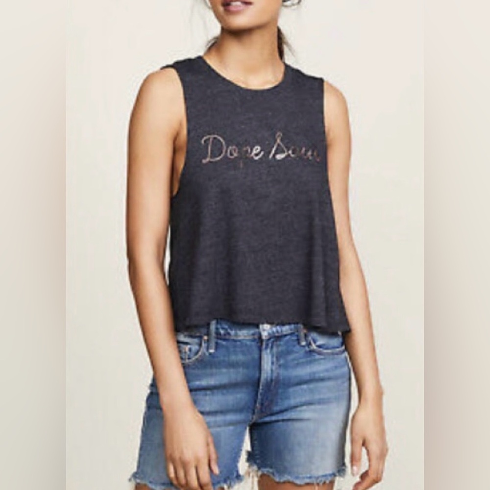 Spriritual Gangster Dope Soul dark grey tank sz small